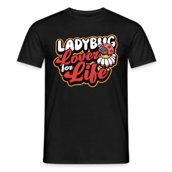 Coccinelle Entomologie Coccinelle Amante de coccinelle pour la vie - T-shirt homme - noir - Devant - AI Model Male 178 light (178cm)