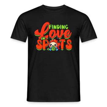 Coccinelle, Entomologie, Trouver l’amour par endroits - T-shirt homme - noir - Devant - AI Model Male 178 light (178cm)
