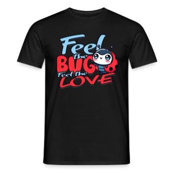 Coccinelle Entomologie Ressentez l’insecte Ressentez l’amour - T-shirt homme - noir - Devant - AI Model Male 178 light (178cm)