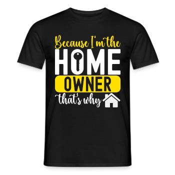 Pendaison de crémaillère des propriétaires - T-shirt homme - noir - Devant - AI Model Male 178 light (178cm)