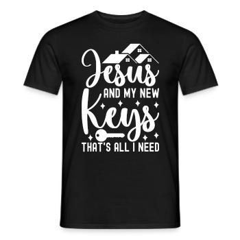Pendaison de crémaillère des propriétaires - T-shirt homme - noir - Devant - AI Model Male 178 light (178cm)