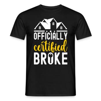 Pendaison de crémaillère des propriétaires - T-shirt homme - noir - Devant - AI Model Male 178 light (178cm)