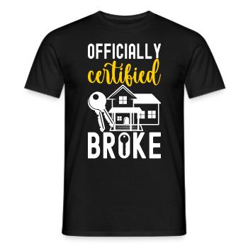 Pendaison de crémaillère des propriétaires - T-shirt homme - noir - Devant - AI Model Male 178 light (178cm)