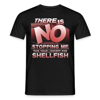 Seafood allergy - Men's T-Shirt - black - Front - AI Model Male 178 light (178cm)