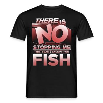 Allergie au poisson - T-shirt homme - noir - Devant - AI Model Male 178 light (178cm)