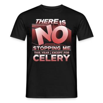 Allergie au céleri - T-shirt homme - noir - Devant - AI Model Male 178 light (178cm)