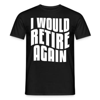 Retirement Pension Annuity Pensionier - Men's T-Shirt - black - Front - AI Model Male 178 light (178cm)