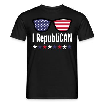 Conservative Republicans Republican - Men's T-Shirt - black - Front - AI Model Male 178 light (178cm)