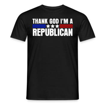 Republican Republicans Conservative Vote - Men's T-Shirt - black - Front - AI Model Male 178 light (178cm)