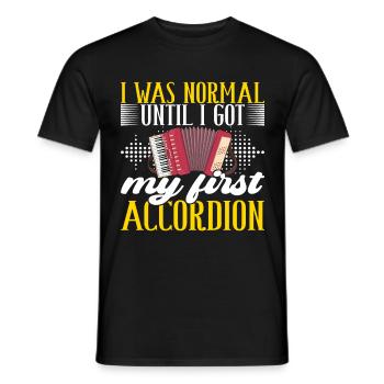 Accordéoniste Accordéoniste - T-shirt homme - noir - Devant - AI Model Male 178 light (178cm)