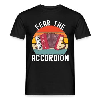 Accordéoniste Accordéoniste - T-shirt homme - noir - Devant - AI Model Male 178 light (178cm)