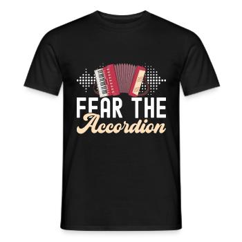 Accordéoniste Accordéoniste - T-shirt homme - noir - Devant - AI Model Male 178 light (178cm)