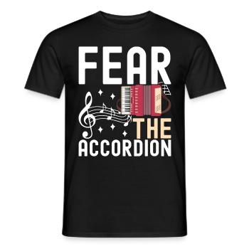 Accordéoniste Accordéoniste - T-shirt homme - noir - Devant - AI Model Male 178 light (178cm)