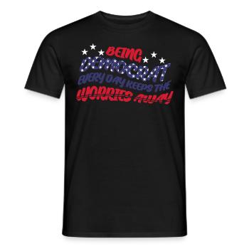 Democrat Democratic Democracy - Men's T-Shirt - black - Front - AI Model Male 178 light (178cm)