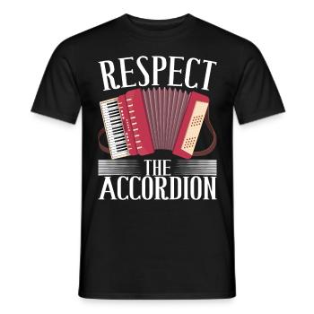 Accordéoniste Accordéoniste - T-shirt homme - noir - Devant - AI Model Male 178 light (178cm)