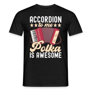 Accordéoniste Accordéoniste - T-shirt homme - noir - Devant - AI Model Male 178 light (178cm)