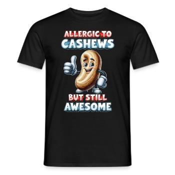 Allergie aux noix de cajou - T-shirt homme - noir - Devant - AI Model Male 178 light (178cm)
