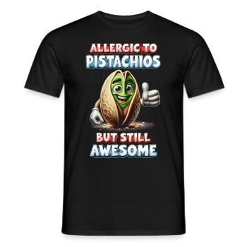 Allergie à la pistache allergique aux pistaches - T-shirt homme - noir - Devant - AI Model Male 178 light (178cm)