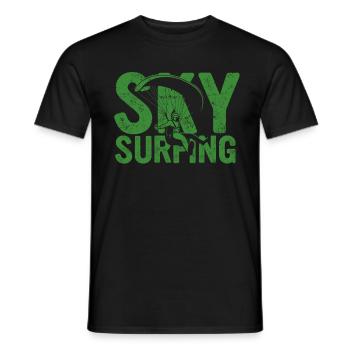 Paragliding Paraglider Gleiter Sky Surfing - Männer T-Shirt - Schwarz - Vorne - AI Model Male 178 light (178cm)