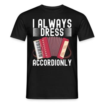 Accordéoniste Accordéoniste - T-shirt homme - noir - Devant - AI Model Male 178 light (178cm)