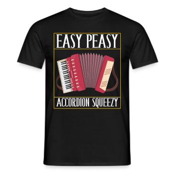 Accordéoniste Accordéoniste - T-shirt homme - noir - Devant - AI Model Male 178 light (178cm)