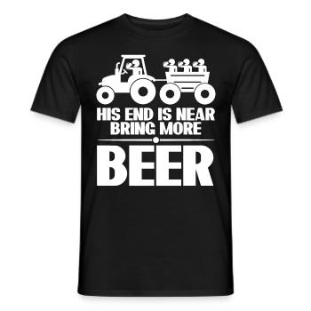 Best Man Groomsmen Bride Beer Groom - Männer T-Shirt - Schwarz - Vorne - AI Model Male 178 light (178cm)
