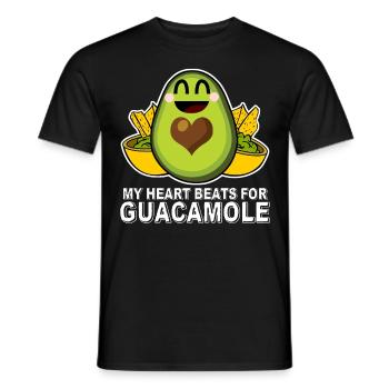 Guacamole Avocado Tortilla Chips - Men's T-Shirt - black - Front - AI Model Male 178 light (178cm)