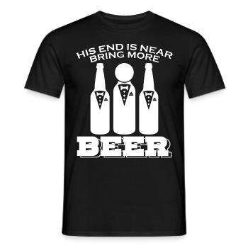 Groom Beer Best Man Groomsmen Bride - Männer T-Shirt - Schwarz - Vorne - AI Model Male 178 light (178cm)