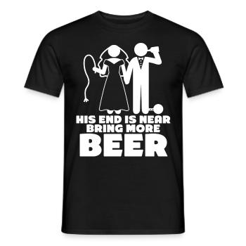Groom Bride Beer Best Man Groomsmen - Männer T-Shirt - Schwarz - Vorne - AI Model Male 178 light (178cm)