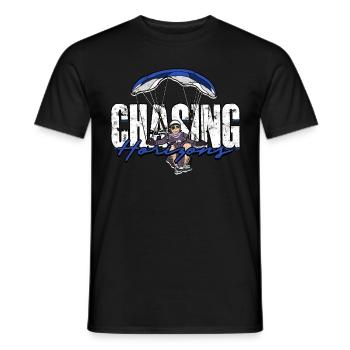 Paragliding Paraglider Gleiter Chasing Horizons - Männer T-Shirt - Schwarz - Vorne - AI Model Male 178 light (178cm)