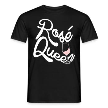 Rosé Wine Glasses Red Wine Vino - Männer T-Shirt - Schwarz - Vorne - AI Model Male 178 light (178cm)