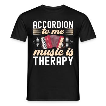 Accordéoniste Accordéoniste - T-shirt homme - noir - Devant - AI Model Male 178 light (178cm)
