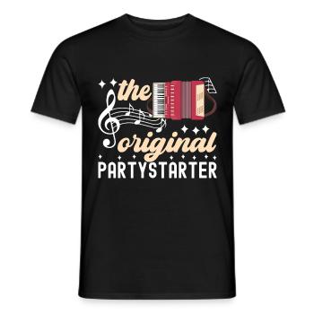 Akkordeon Instrument Akkordeonspieler - Männer T-Shirt - Schwarz - Vorne - AI Model Male 178 light (178cm)