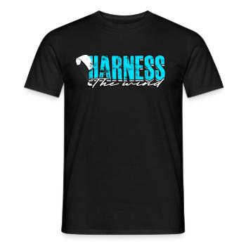 Parapente Parapente Voile Harnais Le Vent - T-shirt homme - noir - Devant - AI Model Male 178 light (178cm)