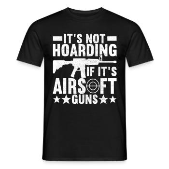 Airsoft Gun Airsoft Hobby - Men's T-Shirt - black - Front - AI Model Male 178 light (178cm)