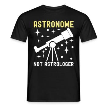 Atronome Astronomie - Männer T-Shirt - Schwarz - Vorne - AI Model Male 178 light (178cm)
