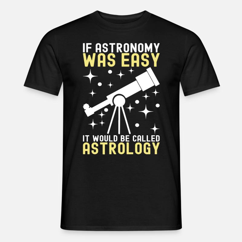 Atronome Astronomie - Männer T-Shirt - Schwarz