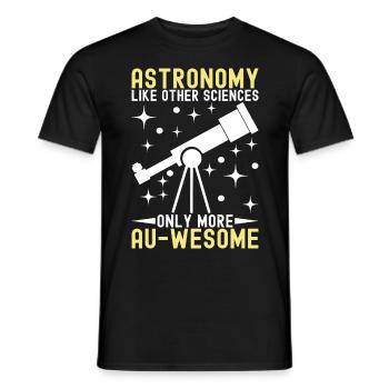 Atronome Astronomie - Männer T-Shirt - Schwarz - Vorne - AI Model Male 178 light (178cm)