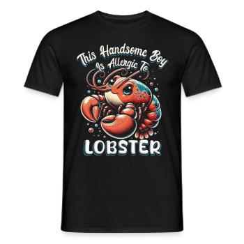Allergie au homard Allergie au homard - T-shirt homme - noir - Devant - AI Model Male 178 light (178cm)