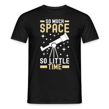 Astronomer Astronomy - Men's T-Shirt - black - Front - AI Model Male 178 light (178cm)