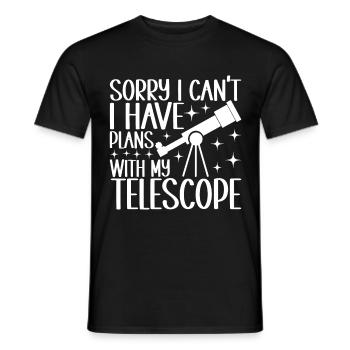 Astronom Astronomie - Männer T-Shirt - Schwarz - Vorne - AI Model Male 178 light (178cm)