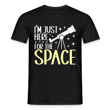 Astronomie astronome - T-shirt homme - noir - Devant - AI Model Male 178 light (178cm)