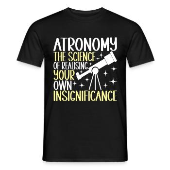 Astronom Astronomie - Männer T-Shirt - Schwarz - Vorne - AI Model Male 178 light (178cm)
