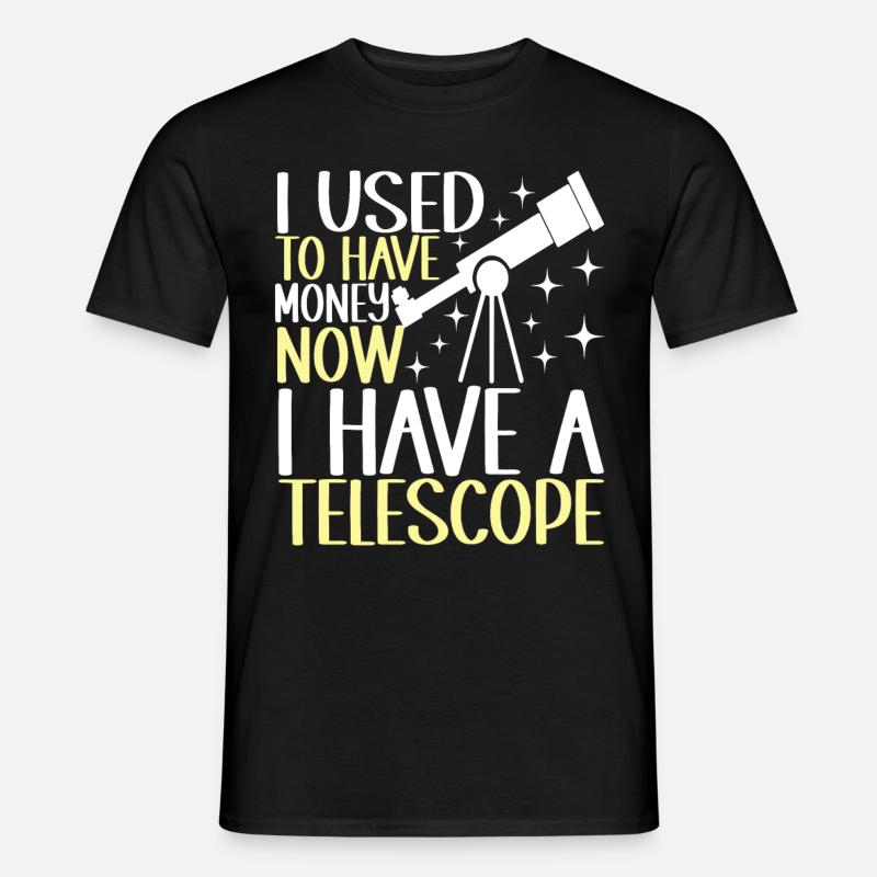 Astronom Astronomie - Männer T-Shirt - Schwarz