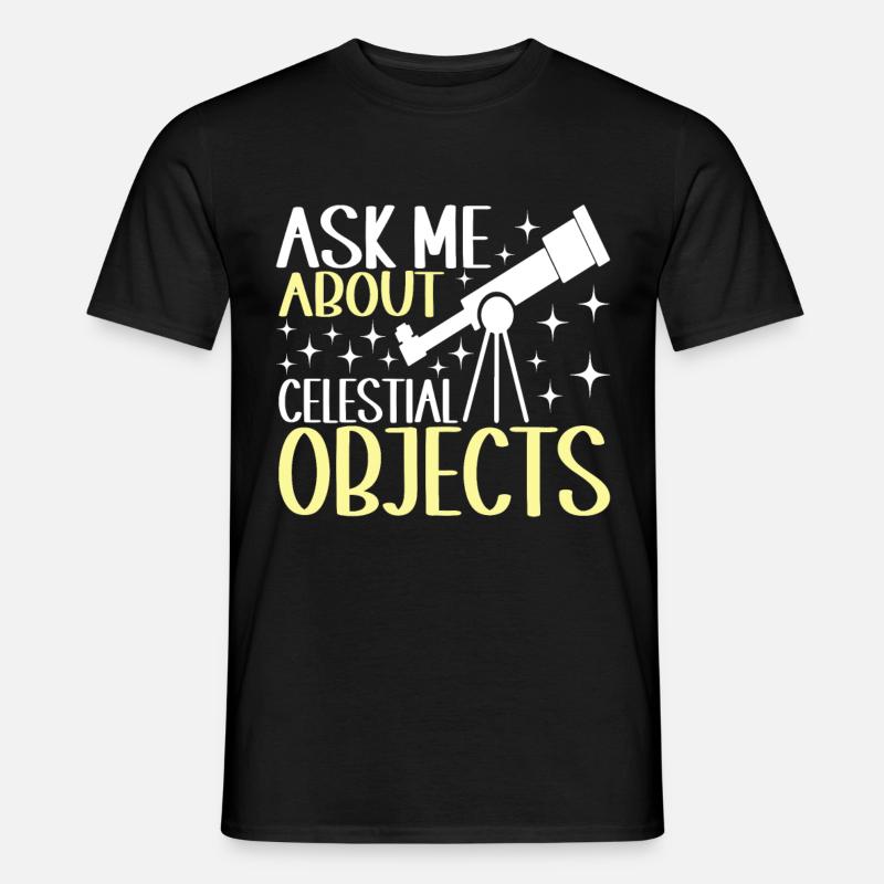 Astronom Astronomie - Männer T-Shirt - Schwarz