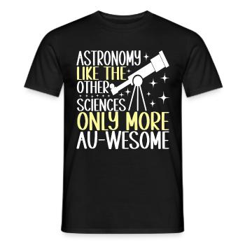 Astronomie astronome - T-shirt homme - noir - Devant - AI Model Male 178 light (178cm)