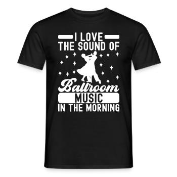Ballroom Dance Ballroom Dancers Ballroom Dancers - Men's T-Shirt - black - Front - AI Model Male 178 light (178cm)