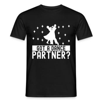 Ballroom Dance Ballroom Dancers Ballroom Dancers - Men's T-Shirt - black - Front - AI Model Male 178 light (178cm)