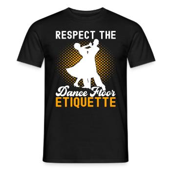Ballsaal Tanz Ballsaaltänzer Gesellschaftstänzer - Männer T-Shirt - Schwarz - Vorne - AI Model Male 178 light (178cm)