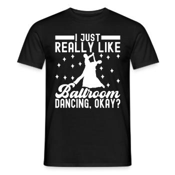 Ballsaal Tanz Ballsaaltänzer Gesellschaftstänzer - Männer T-Shirt - Schwarz - Vorne - AI Model Male 178 light (178cm)